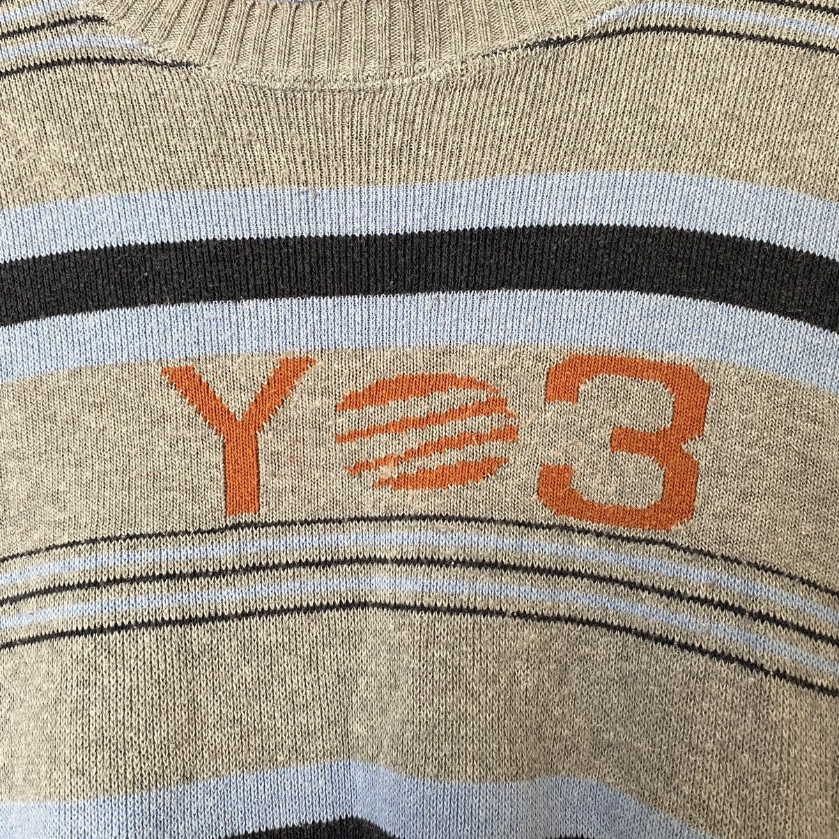 Yohji Yamamoto Y-3 YOHJI YAMAMOTO SWEATER ARCHIVE BIG LOGO STRIPPED Size US M / EU 48-50 / 2 - 3 Thumbnail
