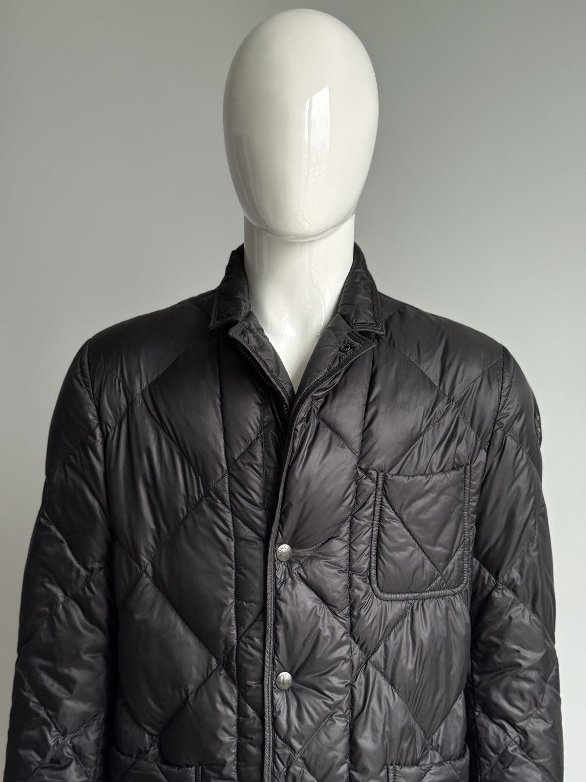 Moncler Moncler Herminier Men Down Puffer Black Logo Coat Jacket Size US L / EU 52-54 / 3 - 3 Thumbnail