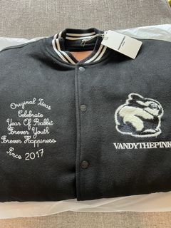 Vandy Pink 4th Anniversary Varsity Youth Baseball Cage Jackets PU
