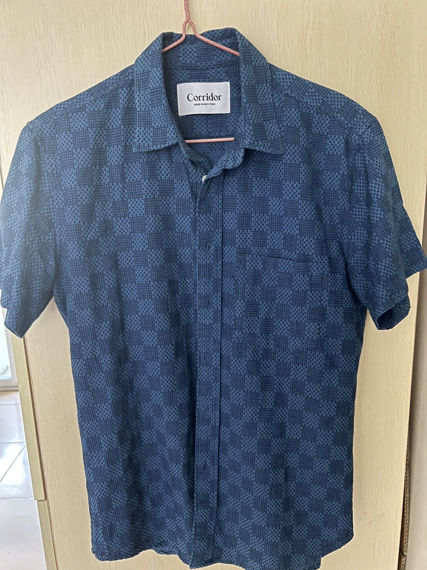Corridor Corridor Indigo Hand-Dyed Short Sleeve Shirt Size US M / EU 48-50 / 2 - 1 Thumbnail