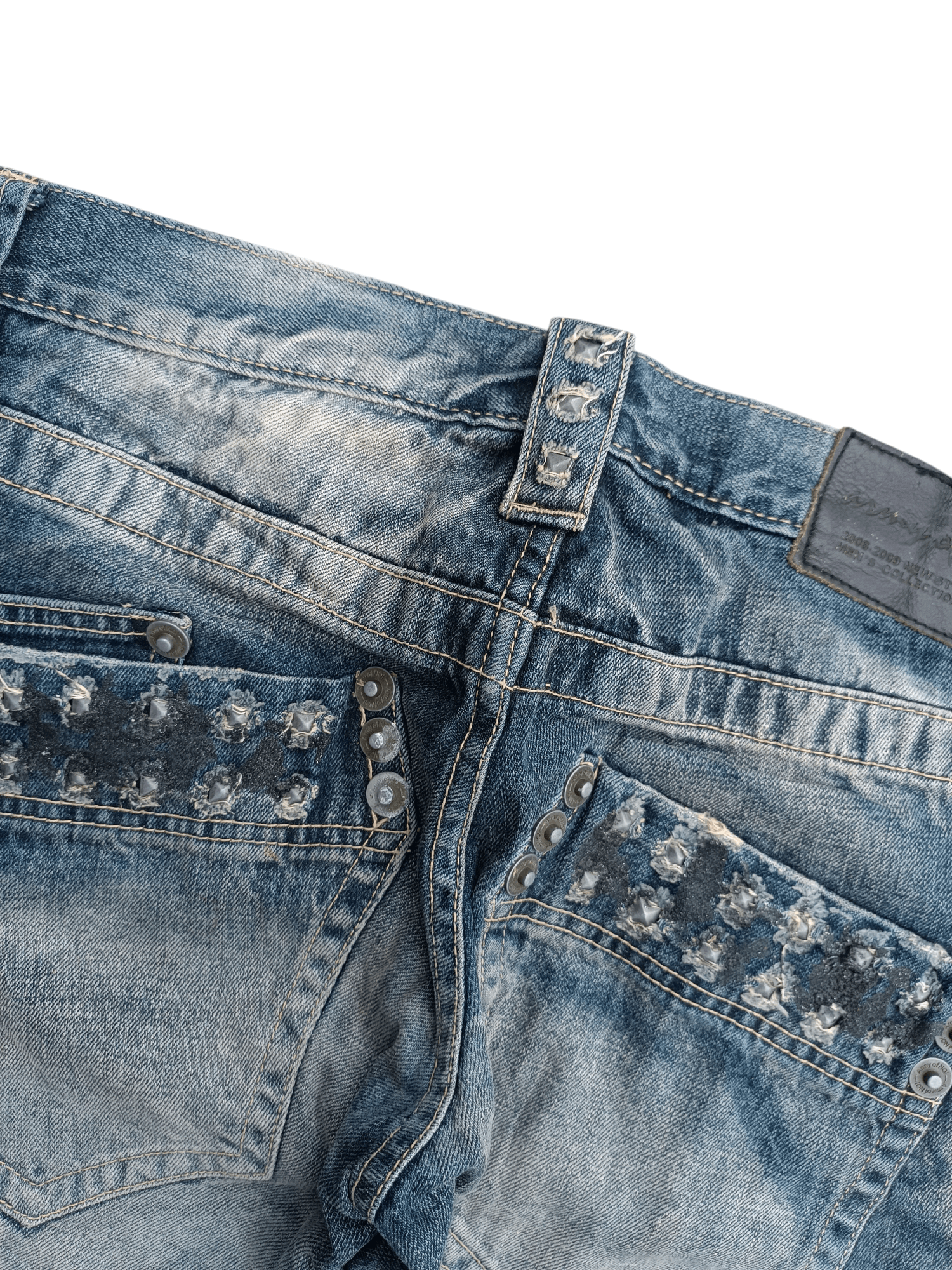 Japanese Brand × Seditionaries × Vintage FLARED💥ARMY OF NO WHISKERS STUD SEDITIONARIES DENIM Size US 32 / EU 48 - 10 Thumbnail