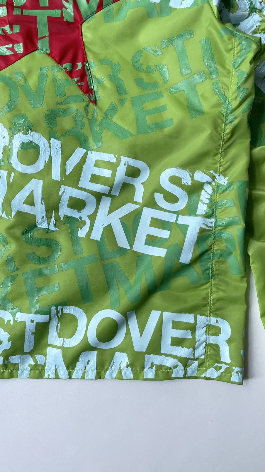 Painted Lime Nylon Utility Jacket