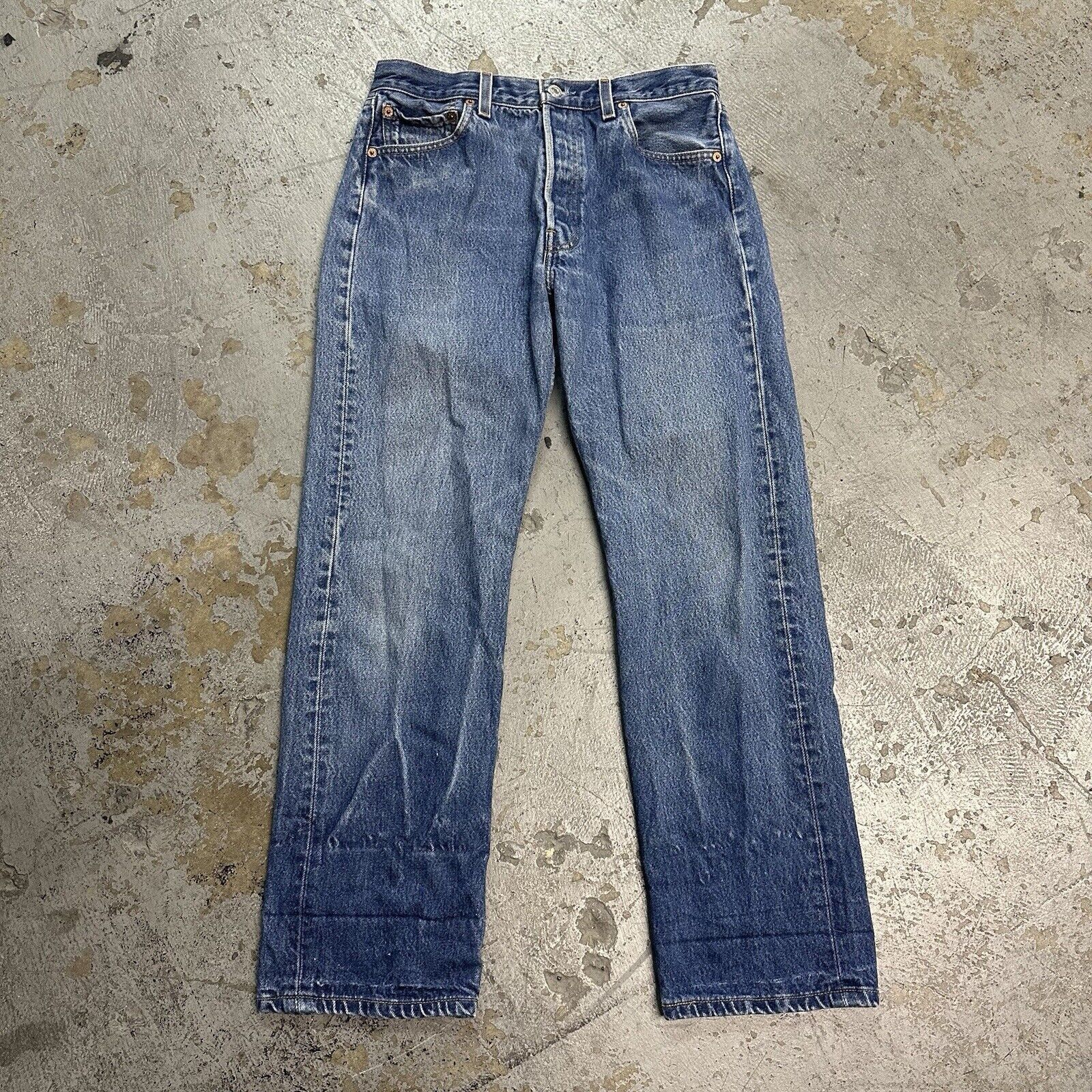Vintage Levi’s 501 Straight Blue Denim Jeans 31x32