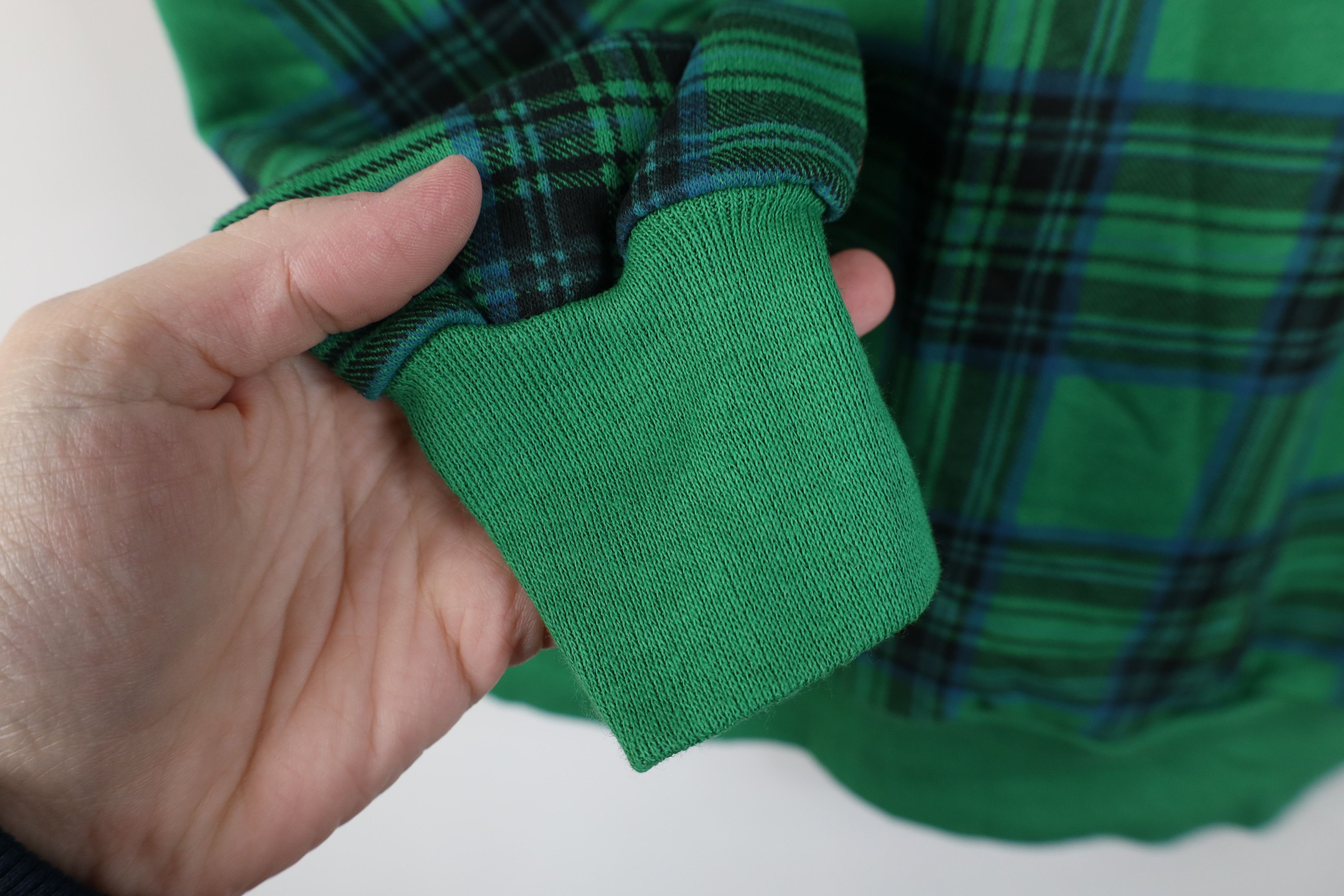 Vintage Deadstock Vintage 90s Streetwear Crewneck Sweatshirt Plaid Size M / US 6-8 / IT 42-44 - 8 Thumbnail