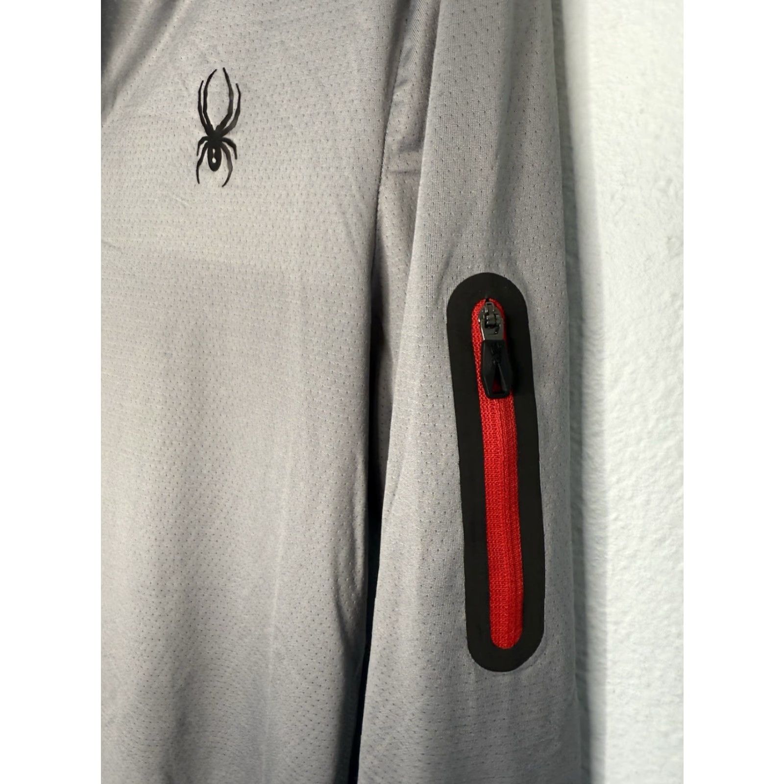 Spyder Spyder Mens Small Gray 1/4 Zip Long Sleeve Pullover Shirt Activewear Lightweight Breathable Stretch Size US S / EU 44-46 / 1 - 3 Thumbnail