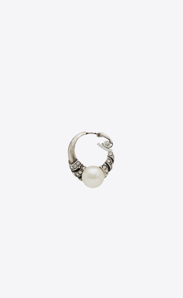 Saint Laurent Paris o1la1rc1a0525 Size: OS / 671566 Small You & Me Earcuff Size ONE SIZE - 3 Thumbnail