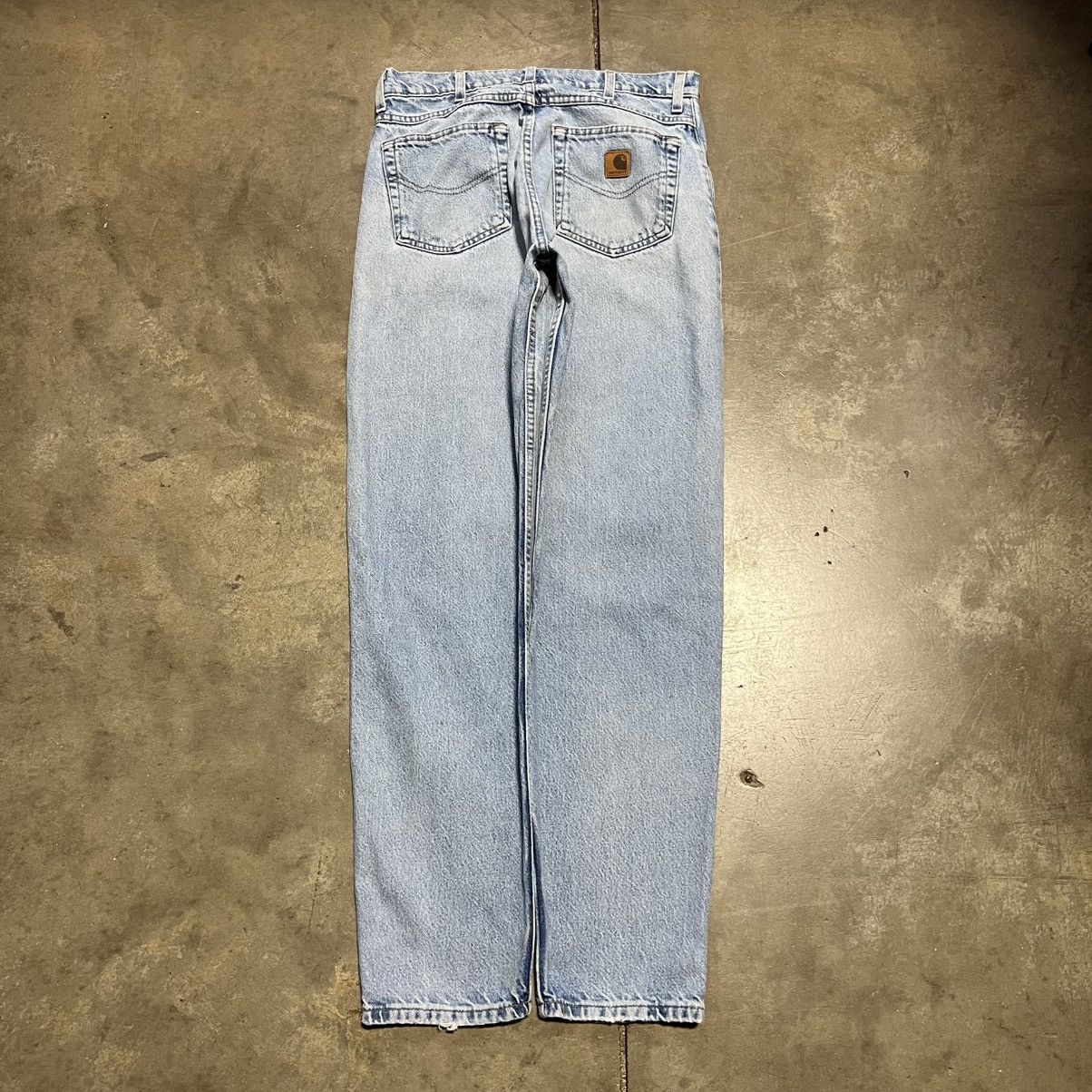 Carhartt Vintage Carhartt Carpenter Denim Jeans Light Wash Skater Y2K Size US 33 - 1 Thumbnail