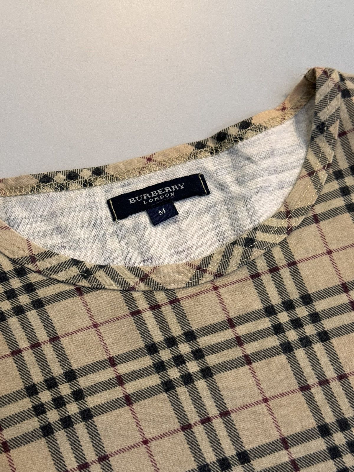 Burberry Burberry Checkered Vintage Tshirt Size M / US 6-8 / IT 42-44 - 2 Thumbnail