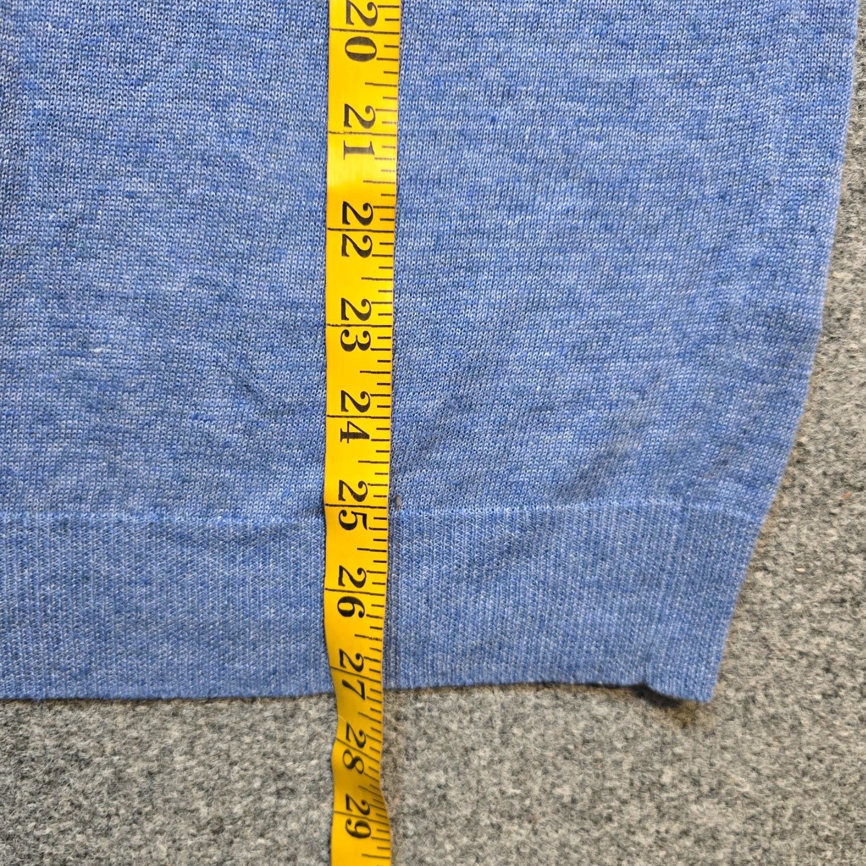 Vince Vince Sweater Men Size Medium Blue Linen Blend Knit V Neck Casual Career Shirt Size US M / EU 48-50 / 2 - 7 Thumbnail
