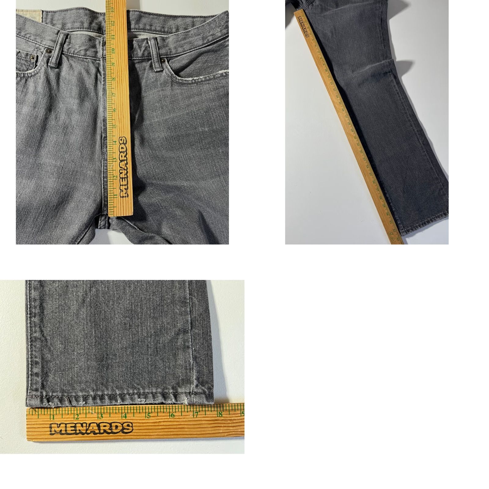 Abercrombie & Fitch VINTAGE Abercrombie & Fitch Jeans Men’s Gray 34x32 Regular Straight 5-Pocket Denim Cotton Belt Loops 100% Cotton (Medium Wash) Size US 34 / EU 50 - 10 Thumbnail