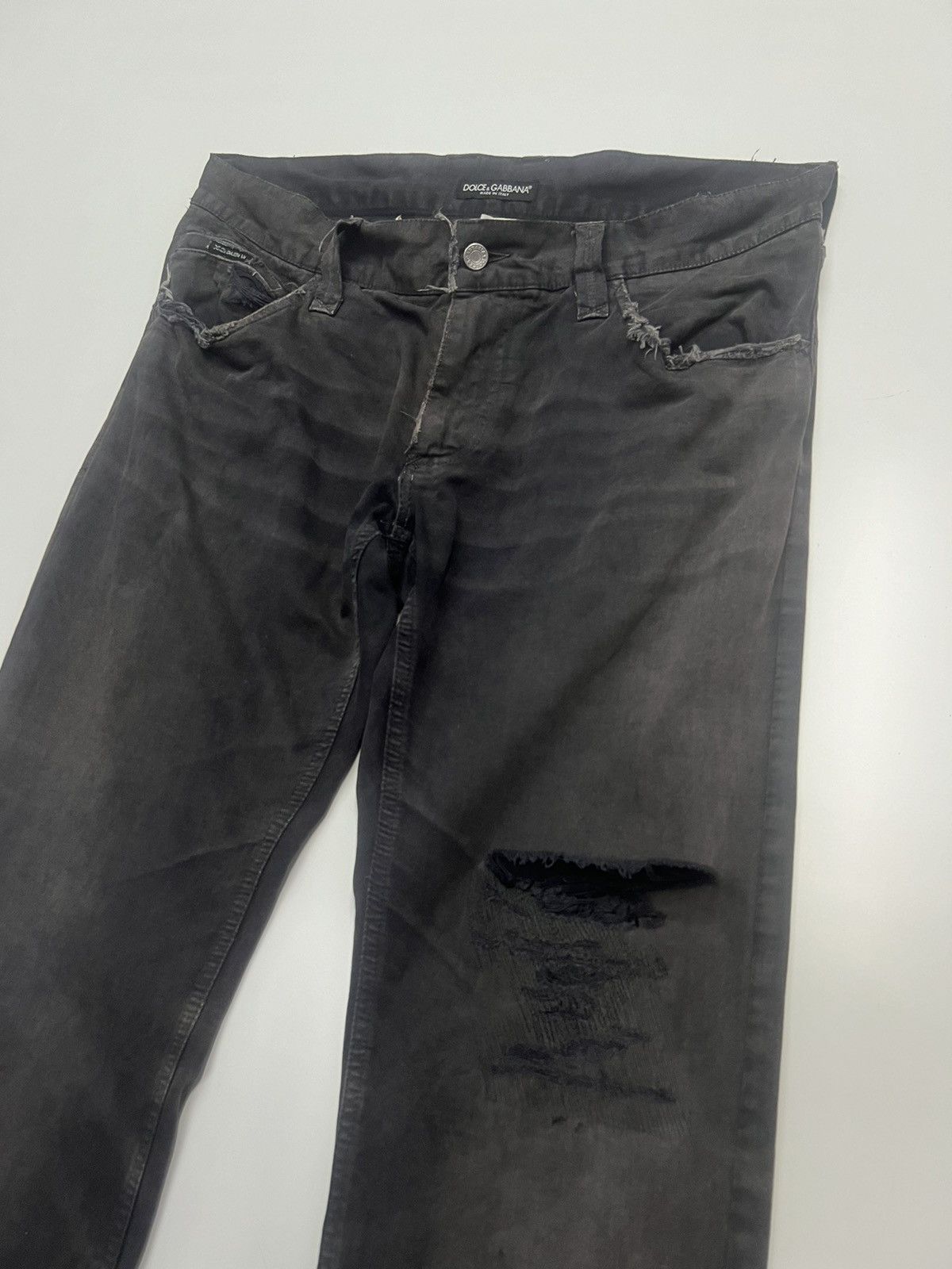 Dolce & Gabbana Dolce & Gabbana Distress Pants Size 38 Size US 38 / EU 54 - 3 Thumbnail