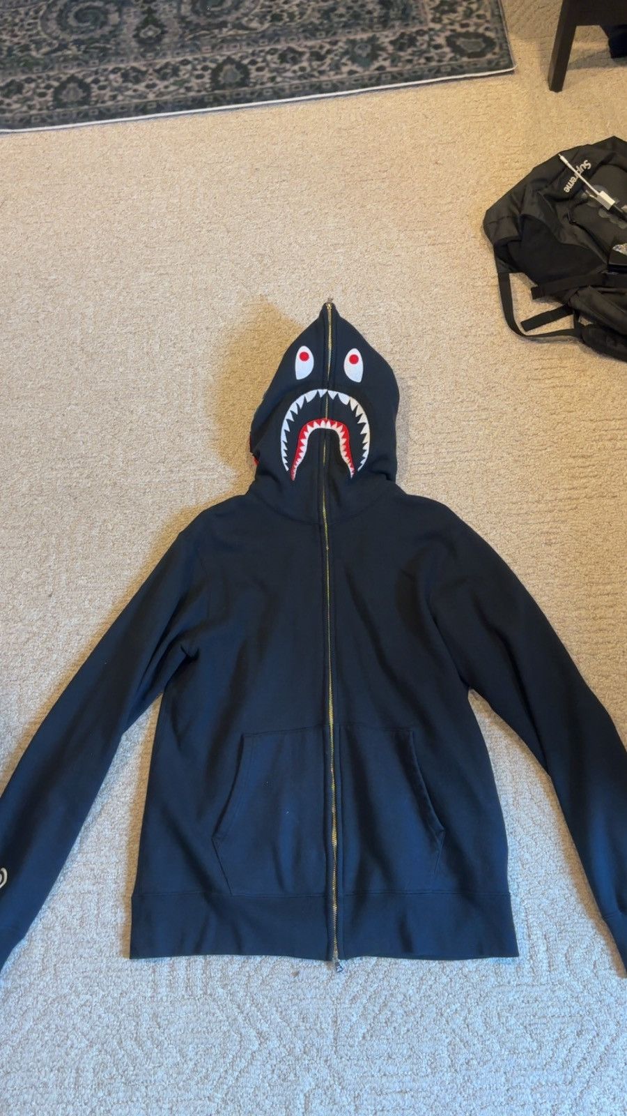 Grailed bape hoodie on sale