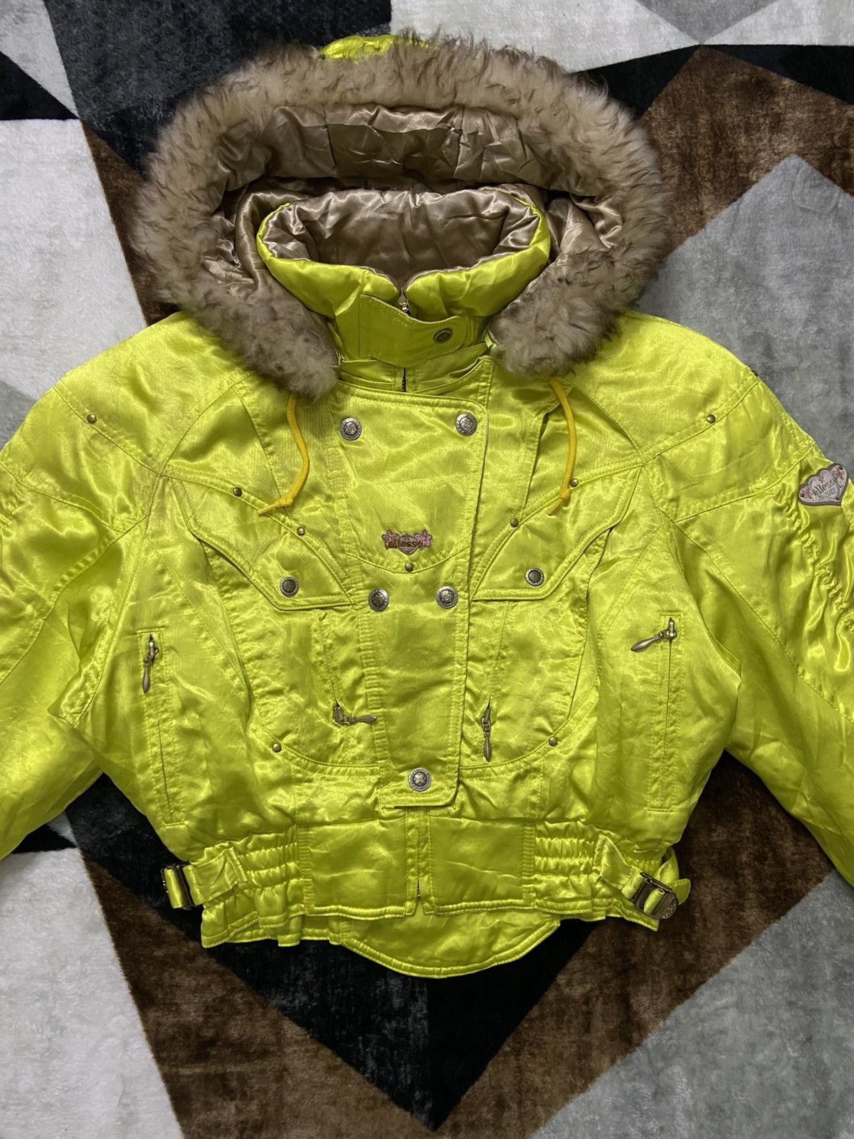 Vintage Ellesse Ski Racing Jacket Fur