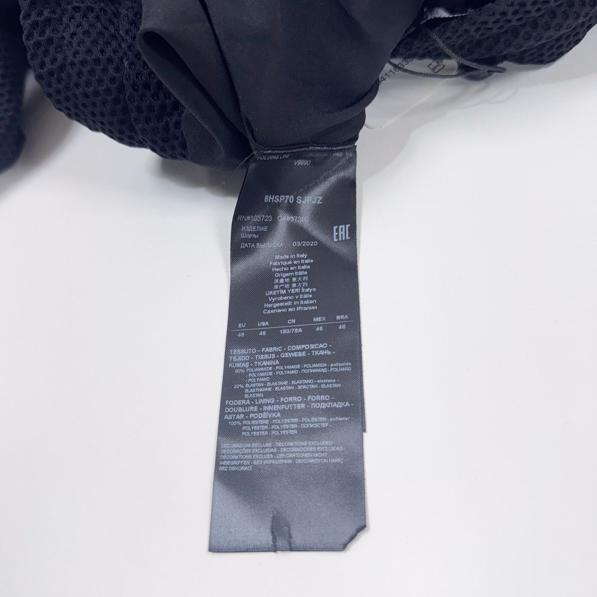 Giorgio Armani GIORGIO ARMANI 6HSP70 STRETCH HALF PANTS 46 NAVY Size US 30 / EU 46 - 4 Thumbnail