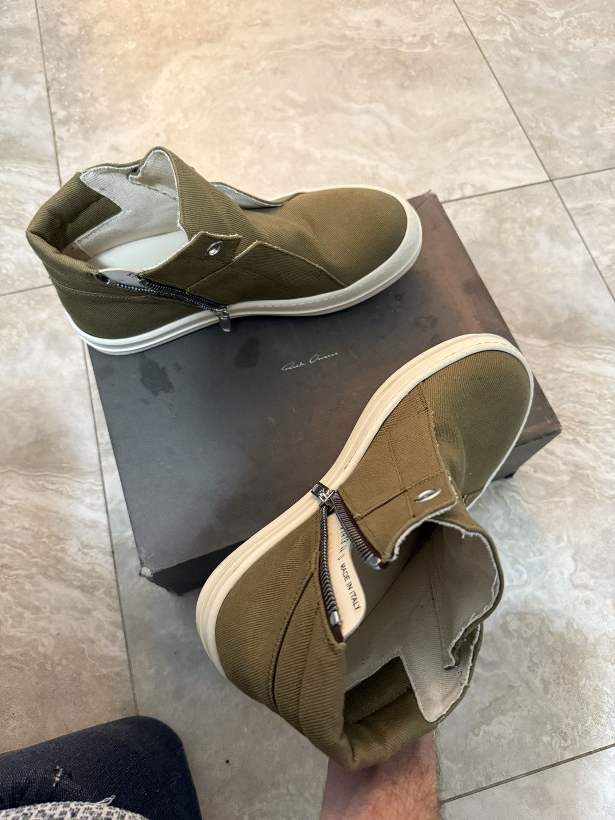Rick Owens Island Dunk Rick Owen’s Mid Top Size US 11 / EU 44 - 11 Thumbnail