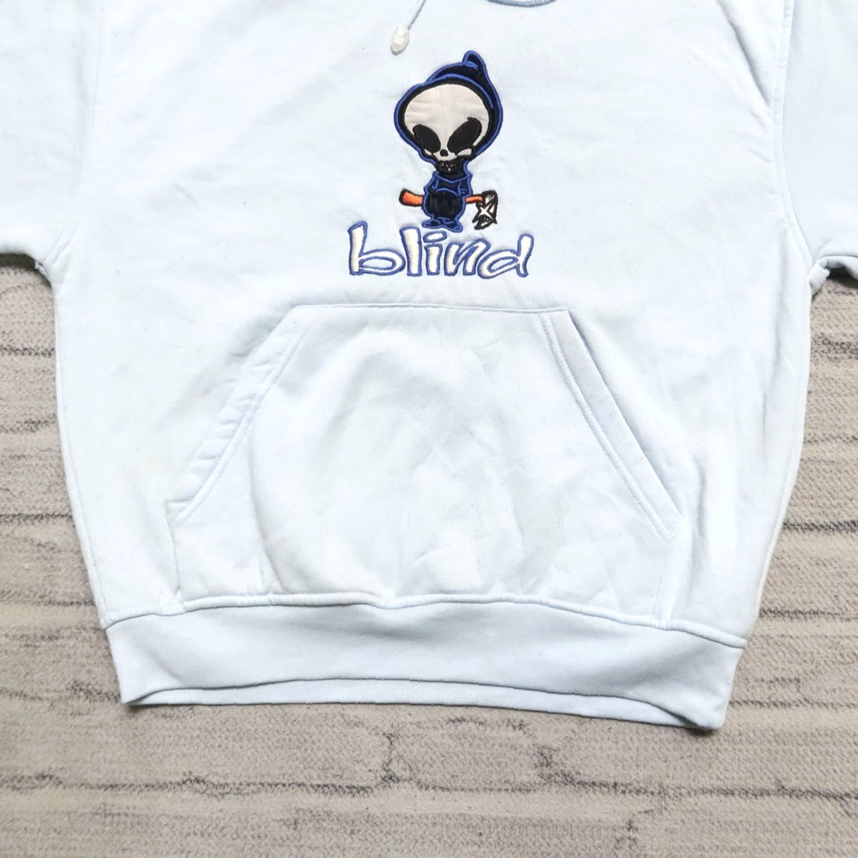 Blind Skateboards VINTAGE Blind Skateboards Hoodie Sweatshirt Shirt Men S Blue 90s Skate Size US S / EU 44-46 / 1 - 7 Thumbnail