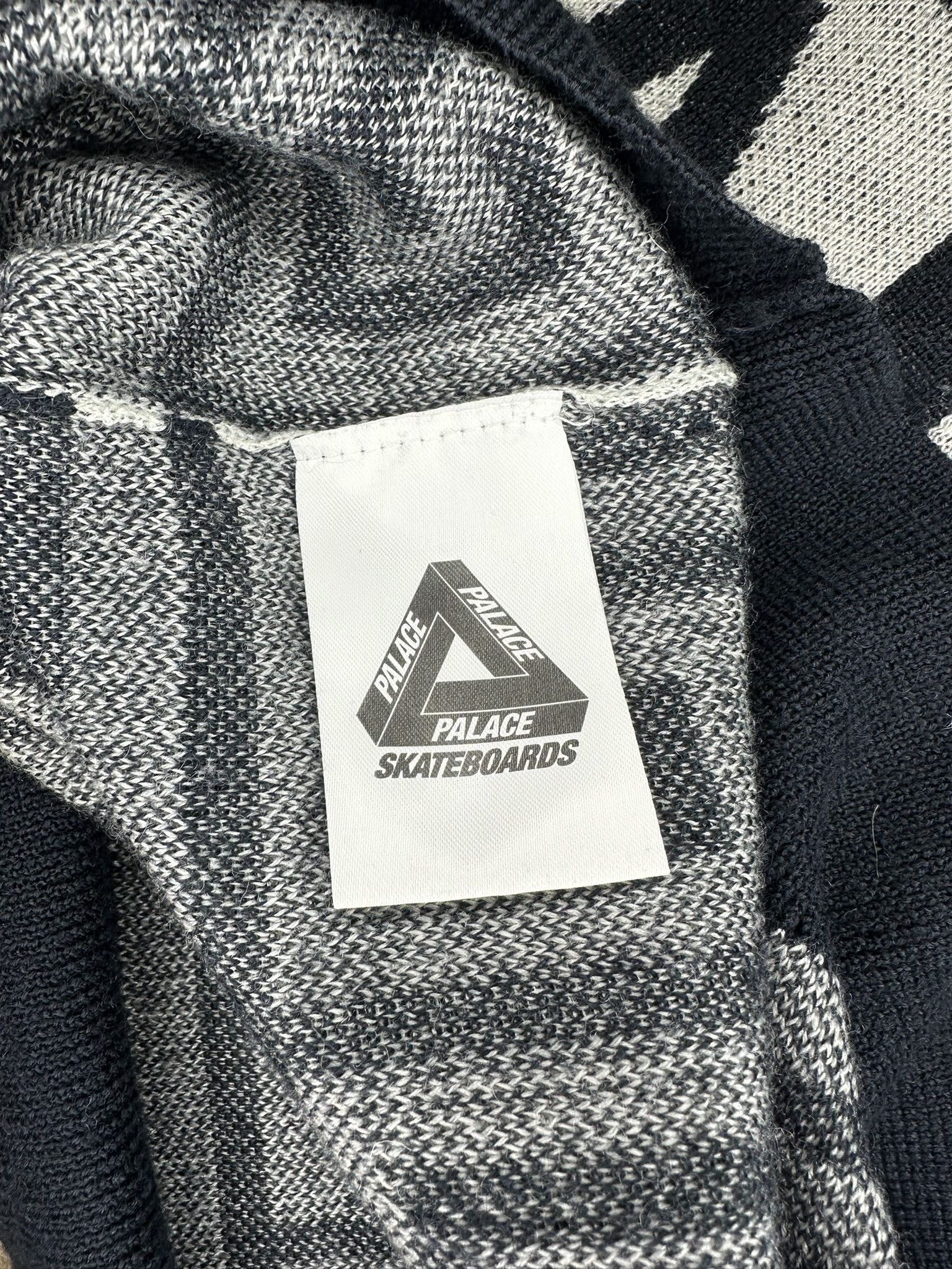 Palace Palace FW2016 Check-It Knit Black/Grey Size US XL / EU 56 / 4 - 4 Thumbnail