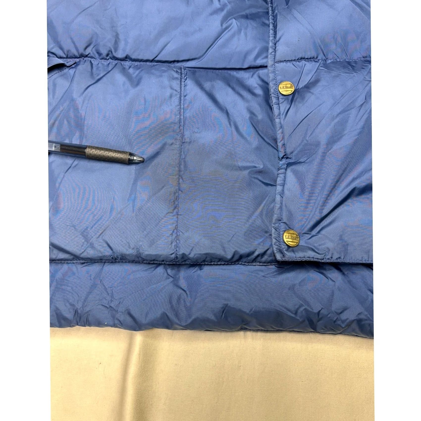 Vintage Vintage LL Bean Mens Puffer Vest Navy Blue Collared Quilted Insulated XL Size US XXL / EU 58 / 5 - 2 Thumbnail