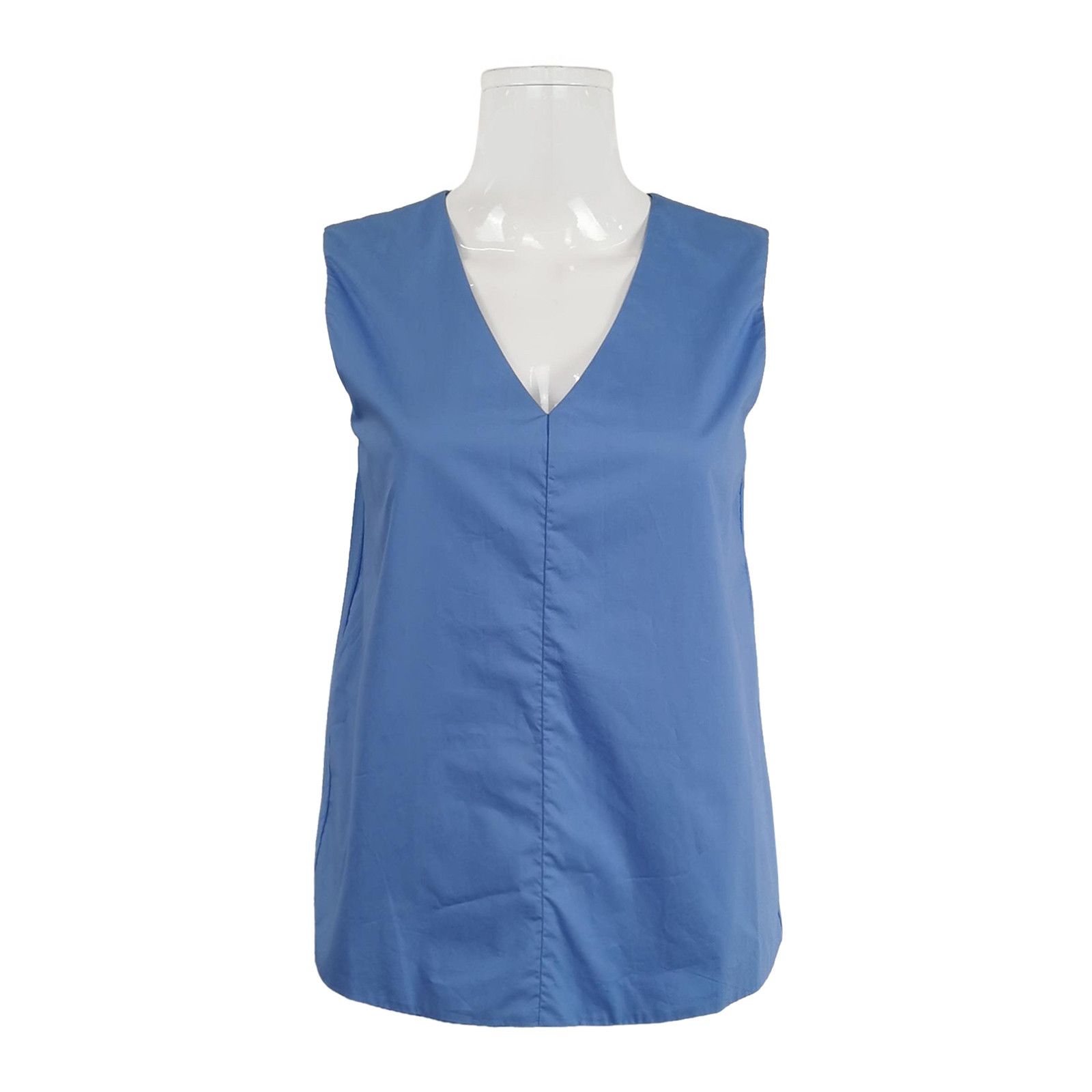 Weekend Max Mara Weekend Max Mara XS Cotton V-Neck Sleeveless Tank Size XS / US 0-2 / IT 36-38 - 1 Thumbnail