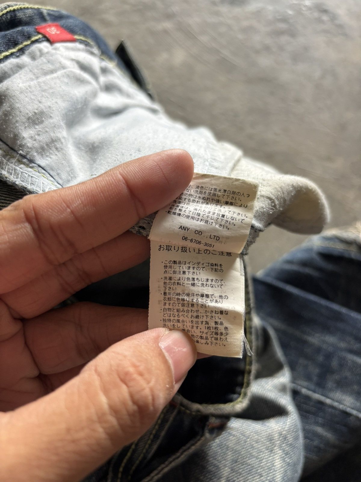 Tornado Mart FLARE LUCKY STORE JEANS JAPANESE DENIM STUDDED RUSTY MUDWASH Size US 31 - 8 Thumbnail