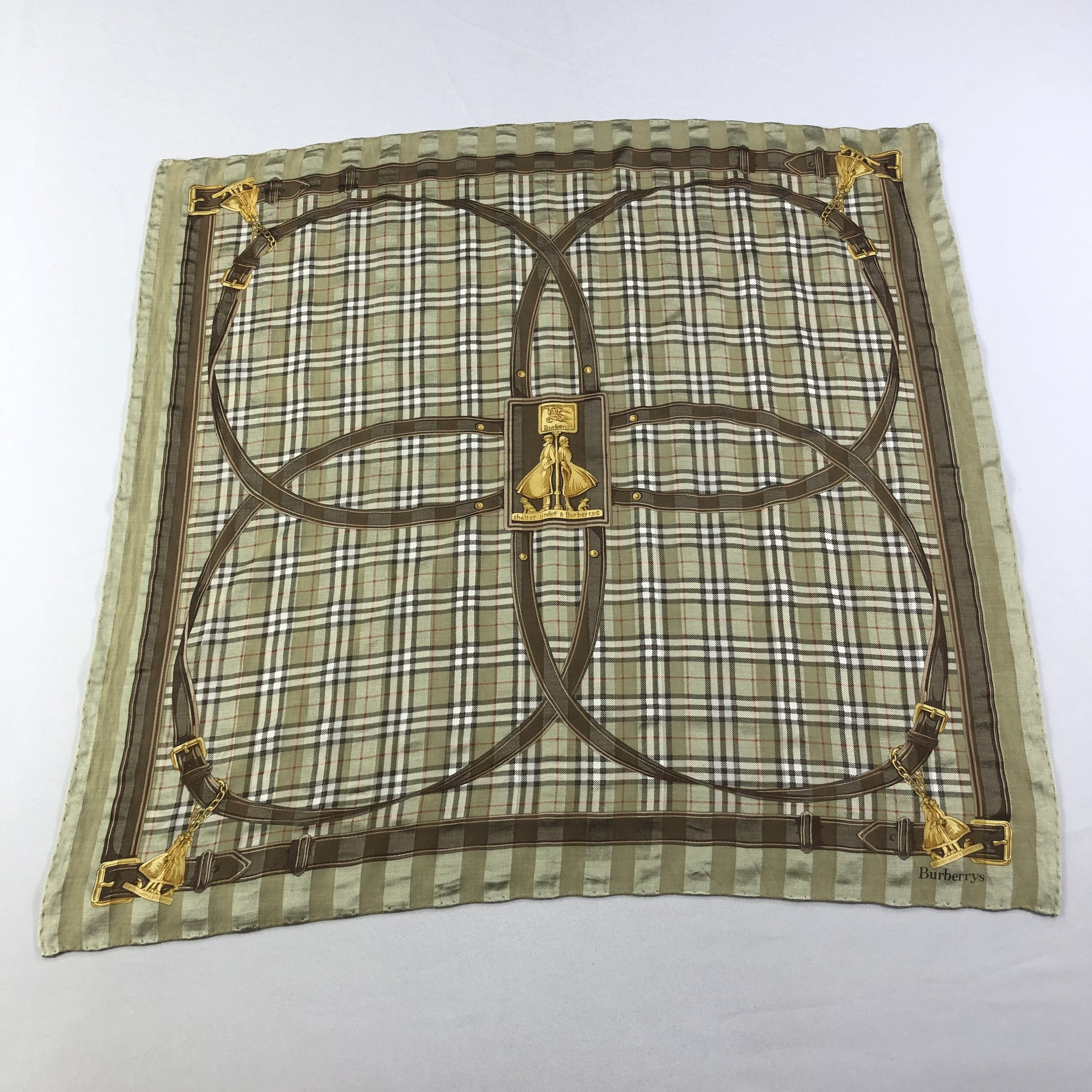 Burberry Burberry Handkerchief Neckerchief Bandana H1558 Size ONE SIZE - 1 Thumbnail