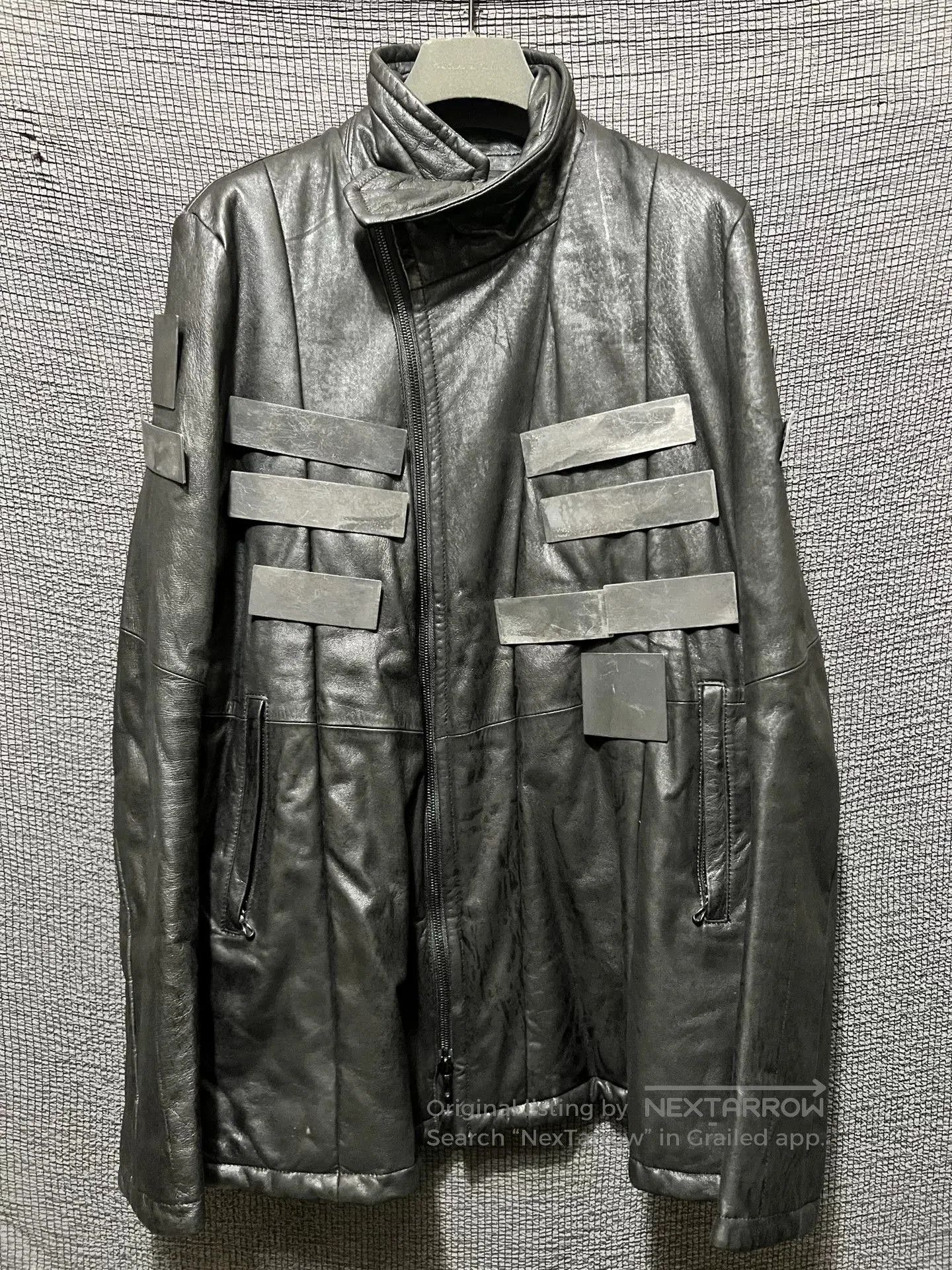 Julius avant-garde leather jacket with metal elements. Size US M / EU 48-50 / 2 - 1 Thumbnail