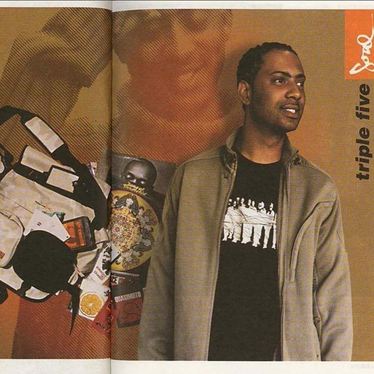Triple 5 Soul × Vintage Vtg Triple 5 Five Soul Brooklyn NYC Navy S/S Button up hawai Size US M / EU 48-50 / 2 - 4 Thumbnail