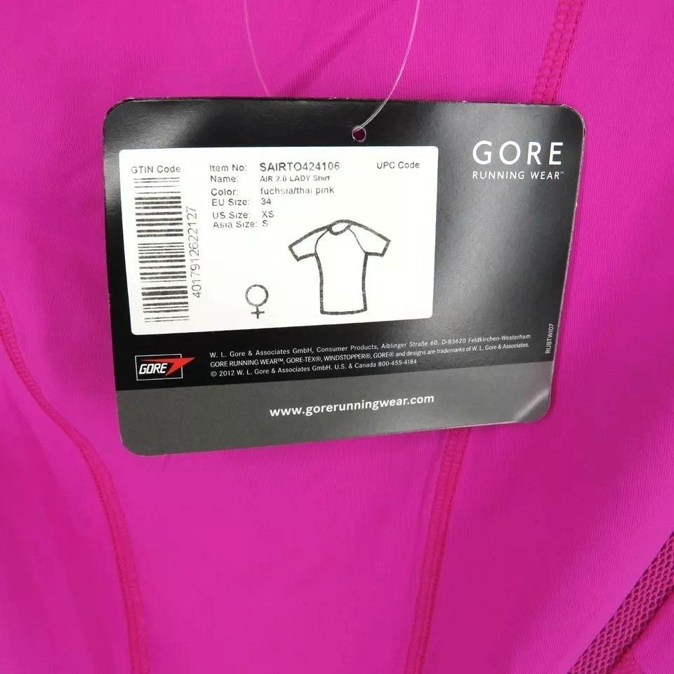 Other Gore Running Wear Women's XS Pink Sports Shirt NWT Size XS / US 0-2 / IT 36-38 - 4 Thumbnail