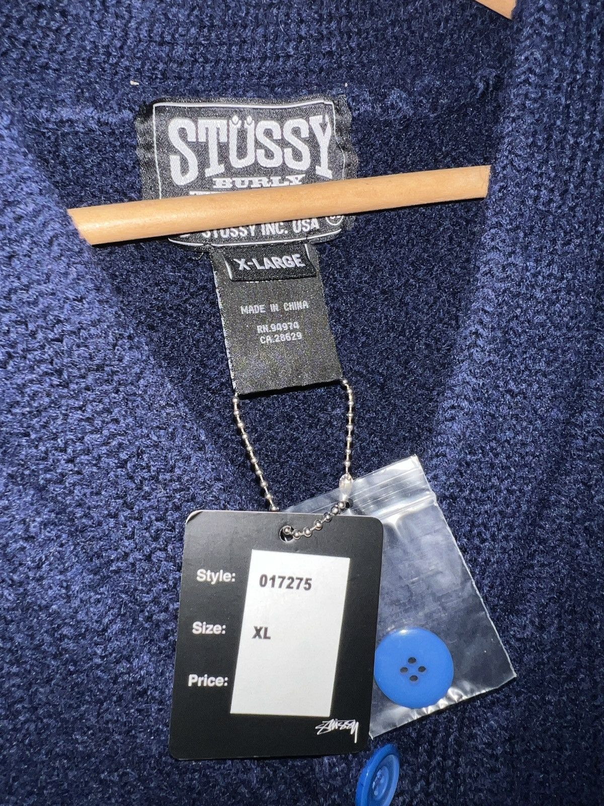Stussy Vintage Stussy Cardigan Size US S / EU 44-46 / 1 - 3 Thumbnail