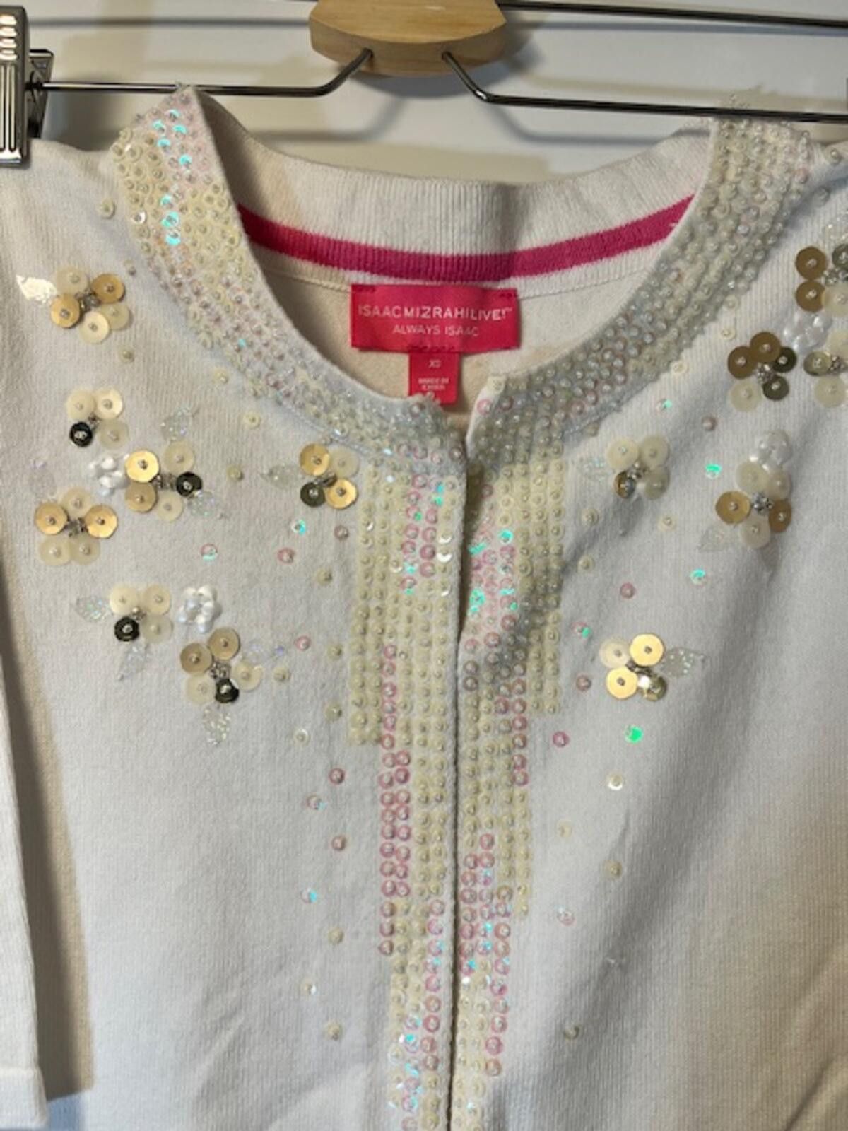 Isaac Mizrahi Isaac Mizrahi Live Always Isaac Embellished Sweater Size XS / US 0-2 / IT 36-38 - 3 Thumbnail