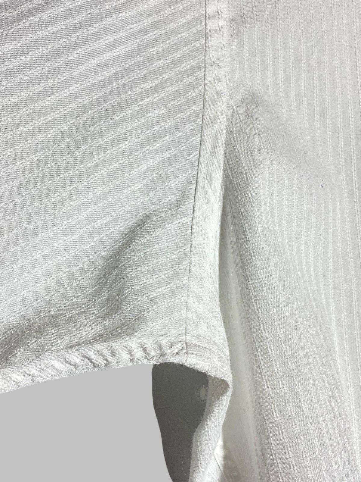 Christian Dior Monsieur Vintage 90s Christian Dior Monsieur White Striped Shirt Size US L / EU 52-54 / 3 - 9 Thumbnail