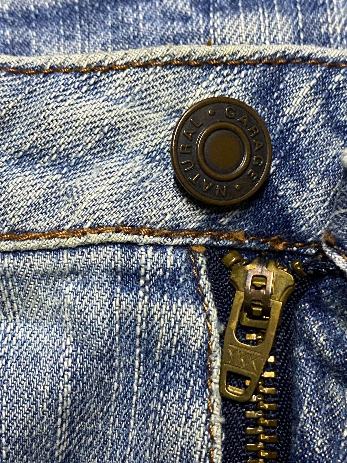 If Six Was Nine Vintage Japanese Brand Natural Garage Grunge Flare Jeans Size US 27 - 9 Thumbnail
