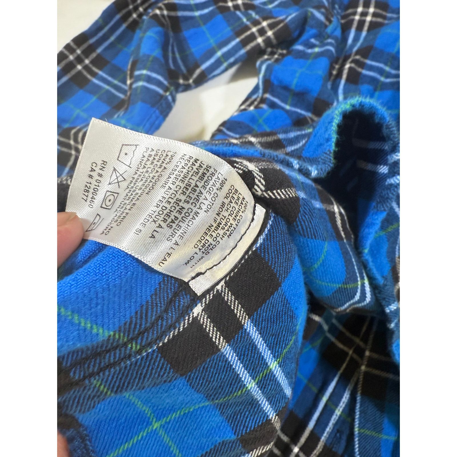KAVU KAVU Men’s Flannel Shirt M Blue Black Plaid Long Sleeve Size US M / EU 48-50 / 2 - 5 Thumbnail