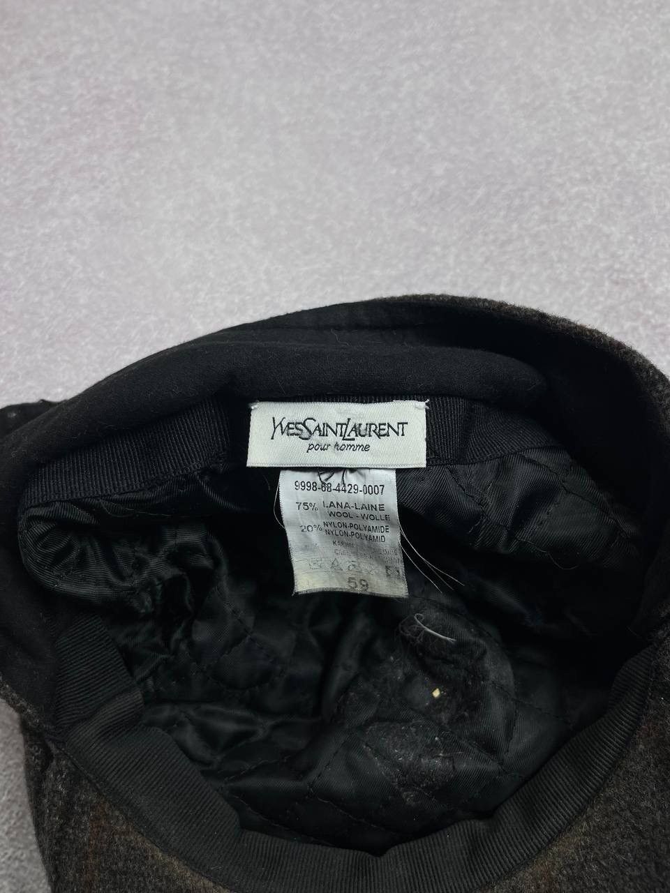 Saint Laurent Paris × Vintage × Yves Saint Laurent VINTAGE YSL YVES SAINT LAURENT BIG LOGO BERET HAT OS Size ONE SIZE - 8 Thumbnail