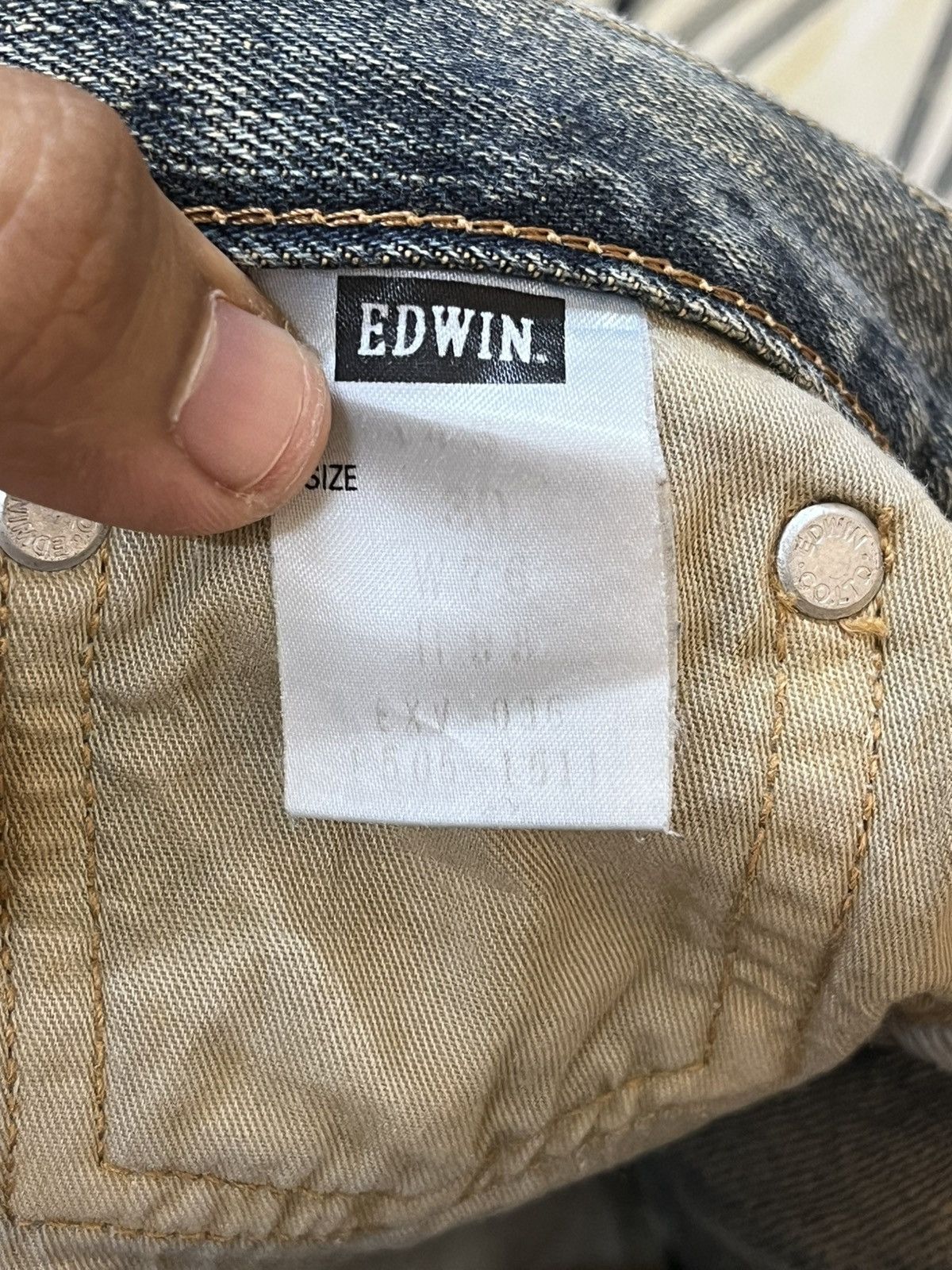 Edwin × Japanese Brand Vintage Edwin XV Faded Distressed Denim Size US 29 - 8 Thumbnail