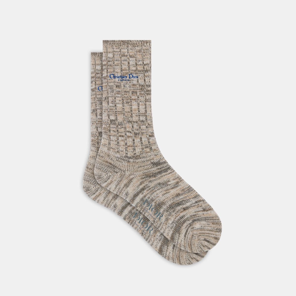 Dior o1bcso1str1224 Size:OS/ Couture Socks in Beige Size ONE SIZE - 1 Thumbnail