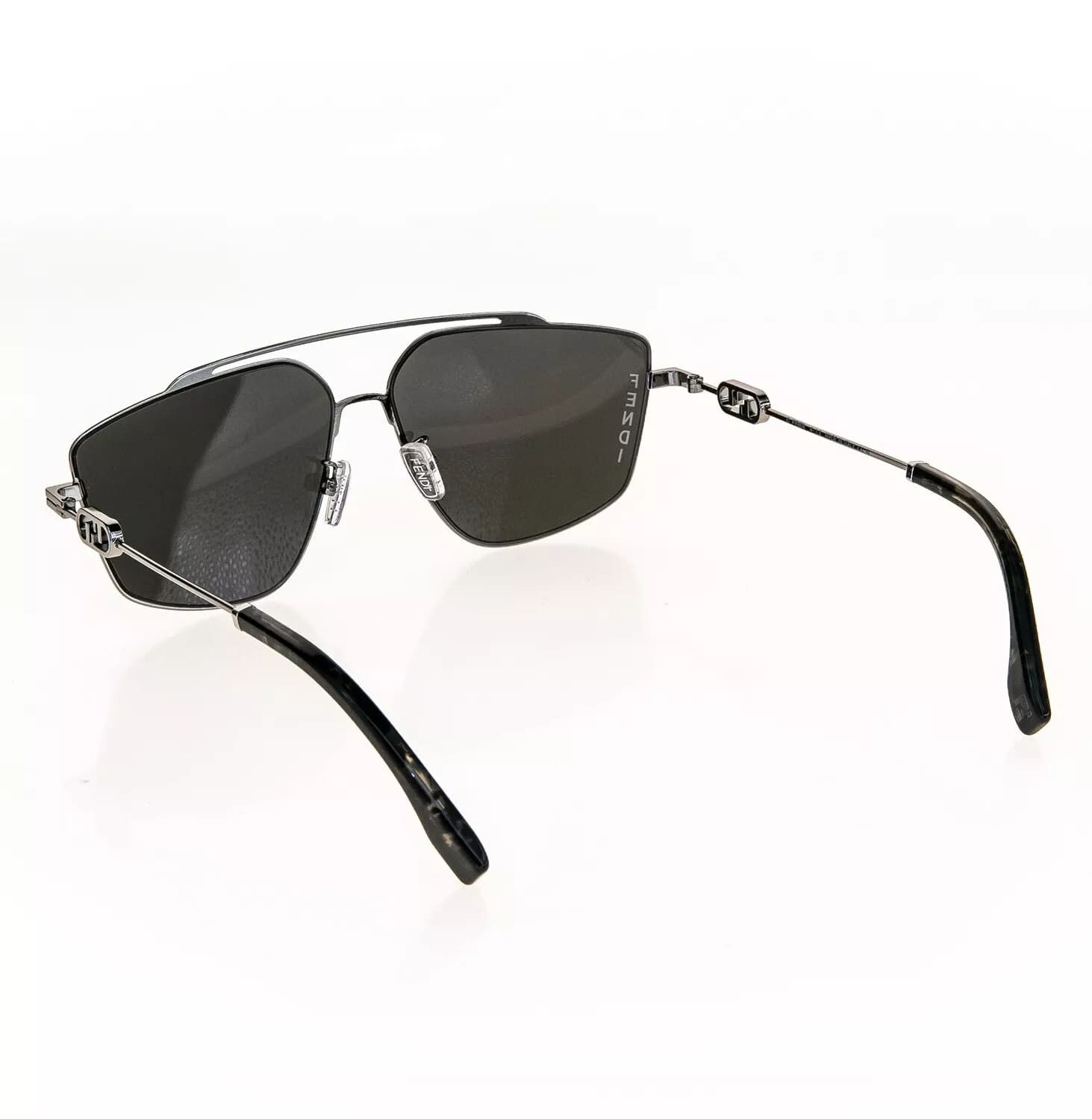 Fendi FENDI O'LOCK 40079 Ruthenium Gold FF Logo Sunglass FE40079U Size ONE SIZE - 3 Thumbnail