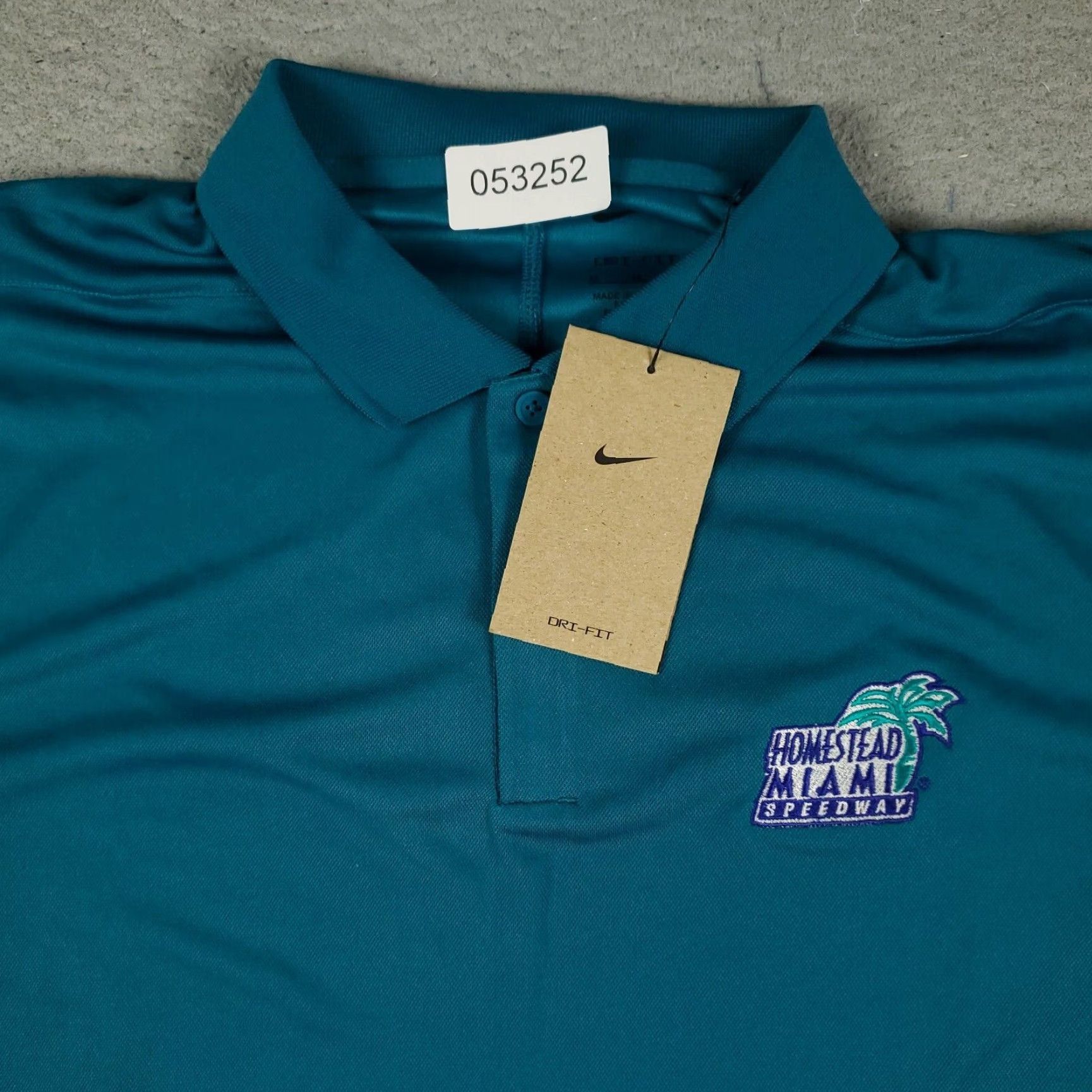 Nike Nike Polo Shirt Men Medium Blue Homestead Miami Speedway Casual Short Sleeve Polo Nike Dri-Fit Golf Classic Preppy Sports 90s Mens Size US M / EU 48-50 / 2 - 2 Thumbnail
