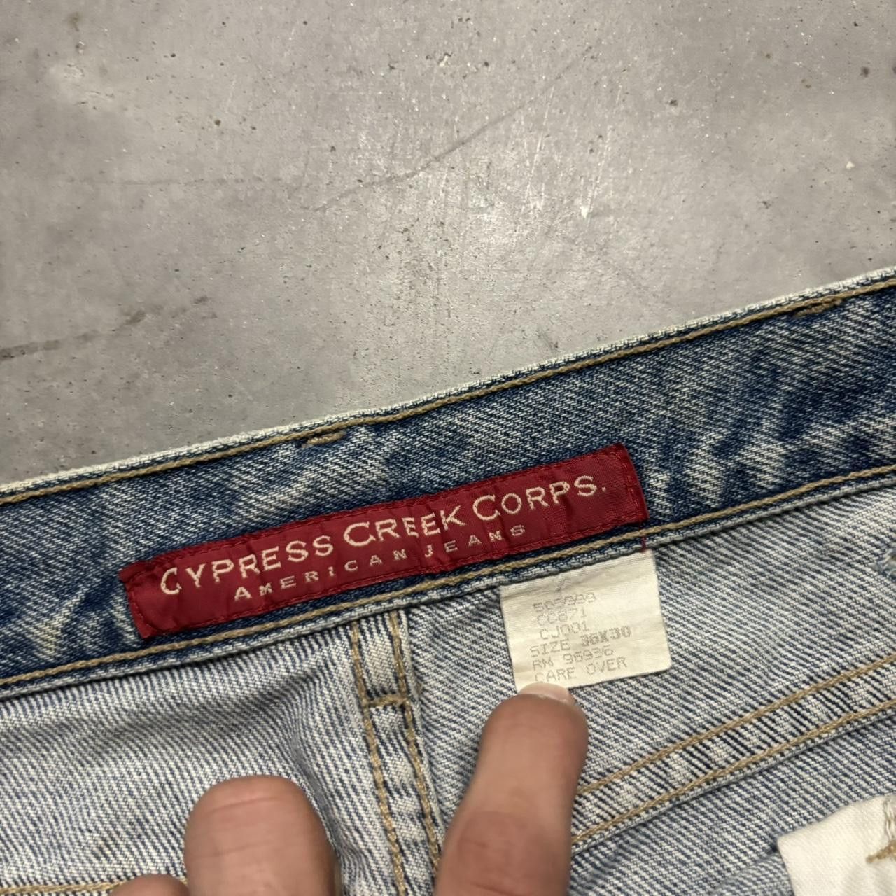Japanese Brand × Vintage Crazy Vintage Y2K/2000s Grunge Light Wash Denim Jeans! Size US 36 / EU 52 - 8 Thumbnail