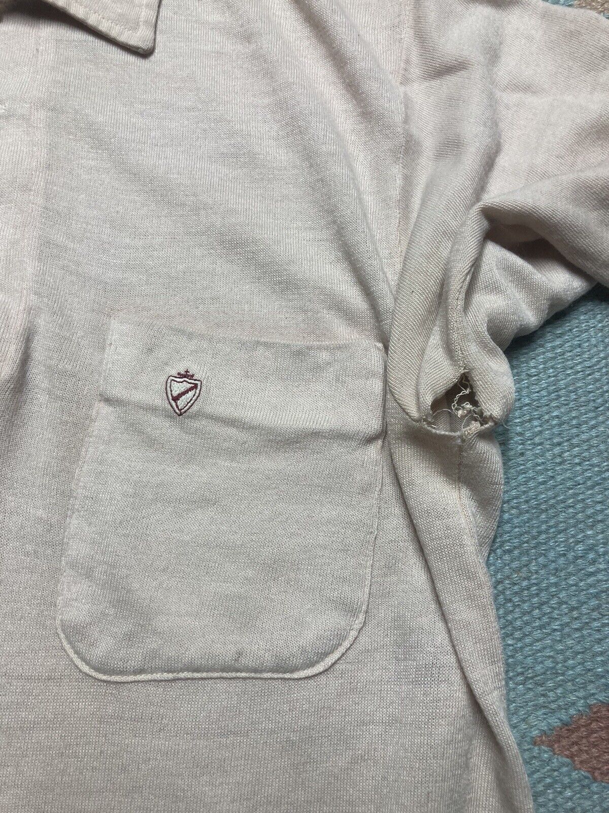 Vintage VTG 50s 60s polo shirt donegal soft worn thin adult medium Size US M / EU 48-50 / 2 - 6 Thumbnail