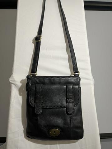 Fossil Fossil Black Leather Crossbody Bag Size ONE SIZE - 1 Thumbnail
