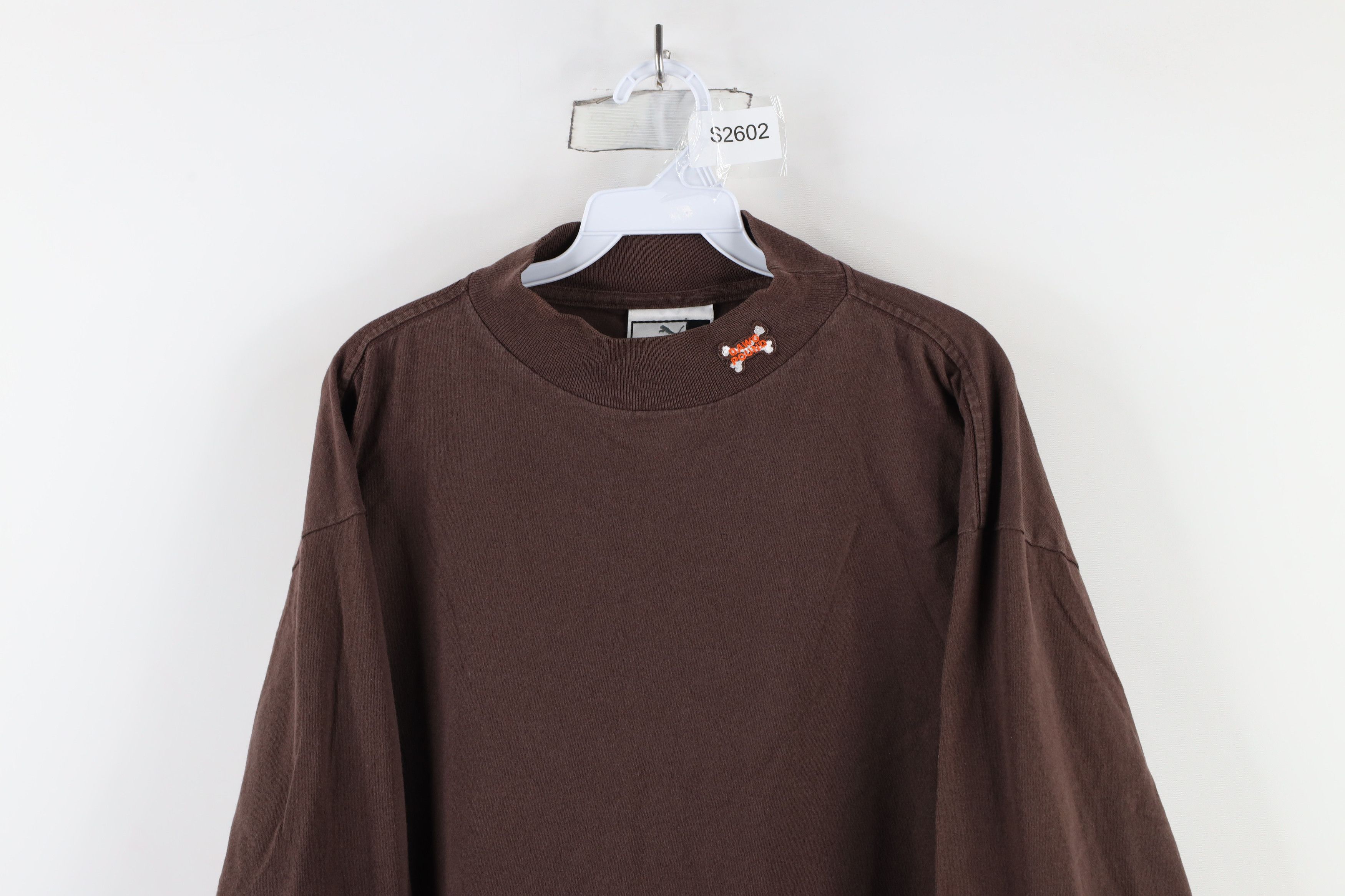 Puma × Vintage Vintage 90s Puma Cleveland Dawg Pound Mock Neck T-Shirt Size US L / EU 52-54 / 3 - 2 Thumbnail
