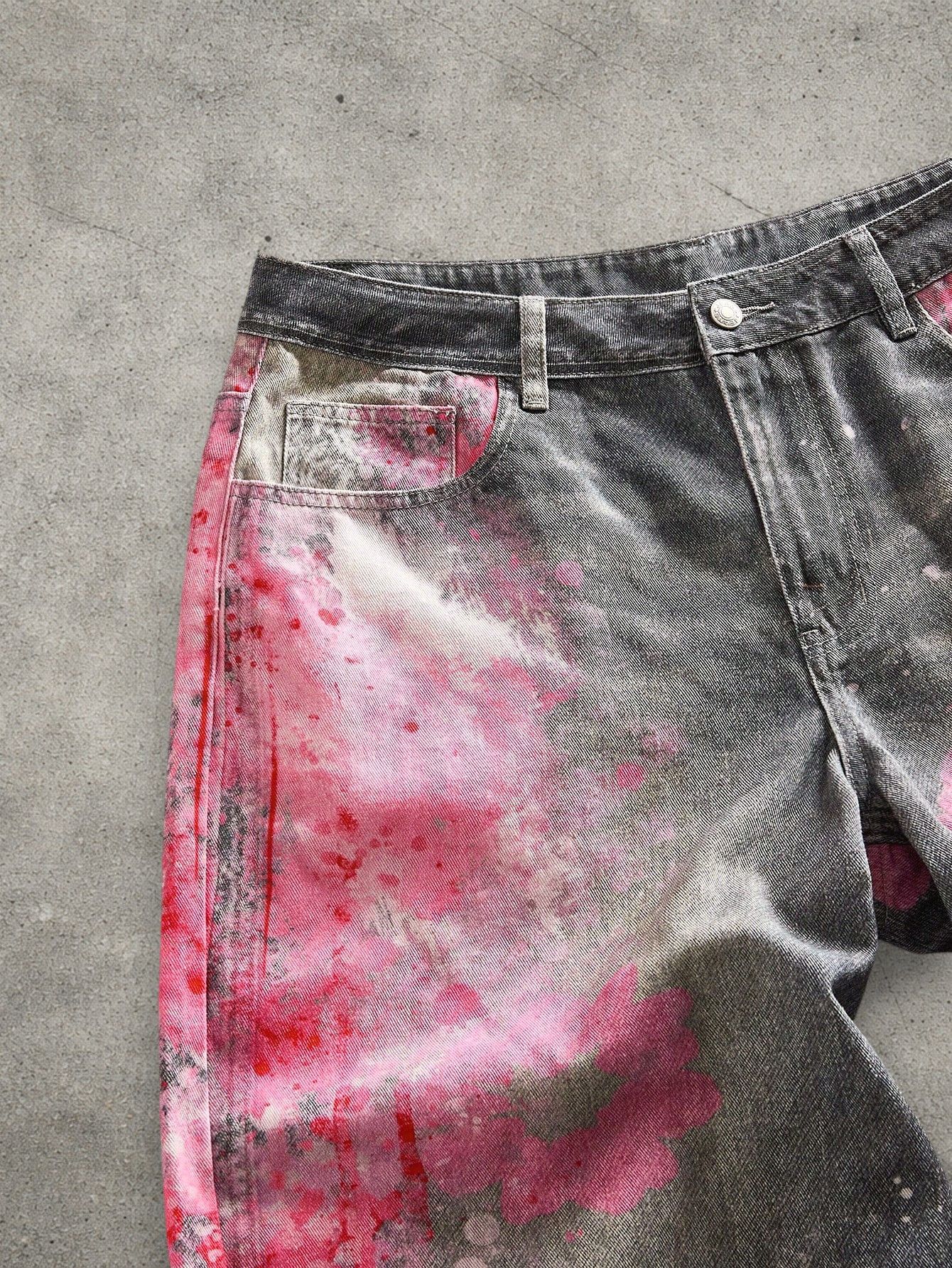 Japanese Brand Tie Dye denim shorts Size US 32 / EU 48 - 3 Thumbnail