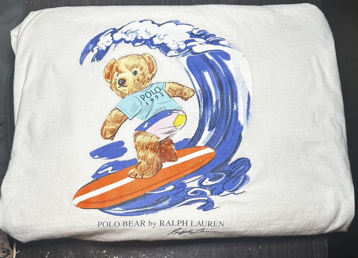 Polo Ralph Lauren POLO BEAR by Ralph Lauren White Hoodie Size US XL / EU 56 / 4 - 2 Thumbnail