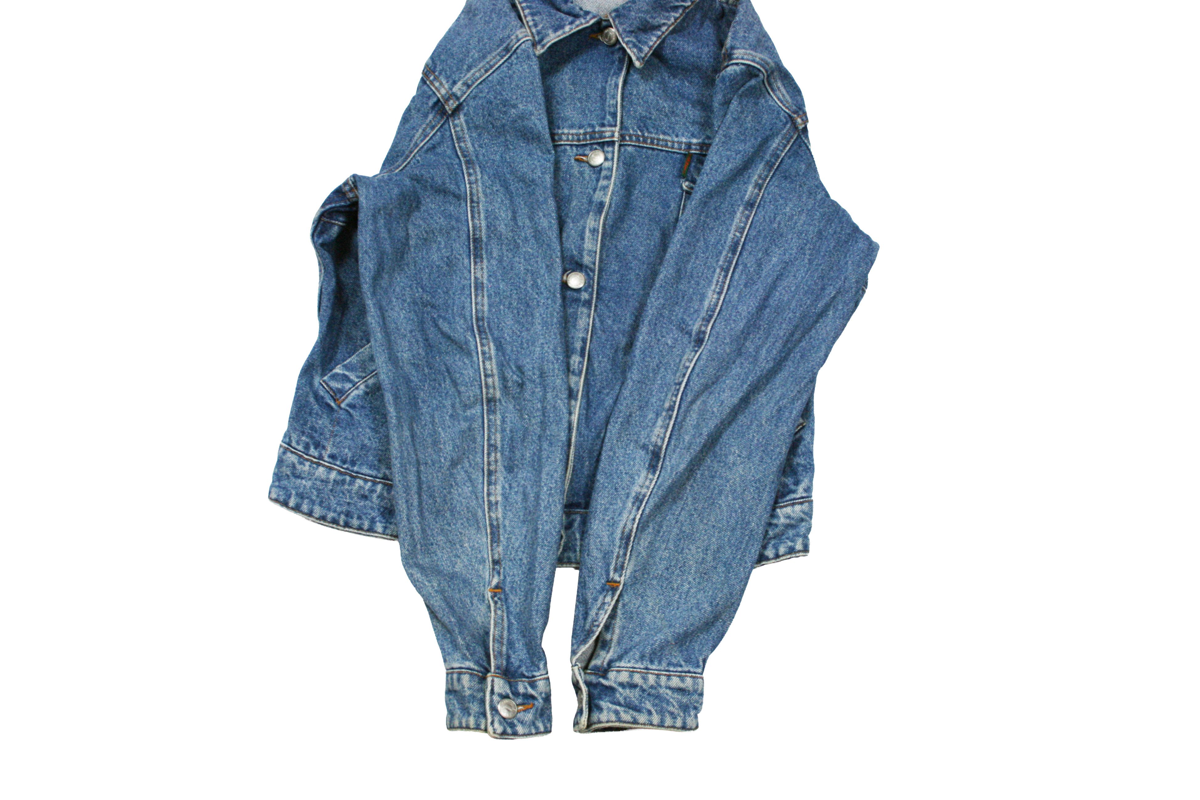 Katharine Hamnett London 90S Denim Trucker Y2K Jacket Vintage Size XL / US 12-14 / IT 48-50 - 7 Thumbnail