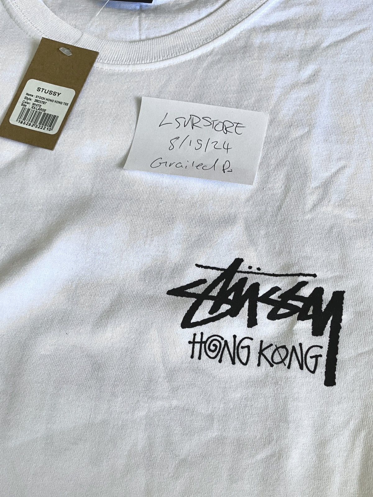 Stussy Stussy Hong Kong Exclusive Tee White XXLARGE LASTONE🚨! Size US XXL / EU 58 / 5 - 3 Thumbnail
