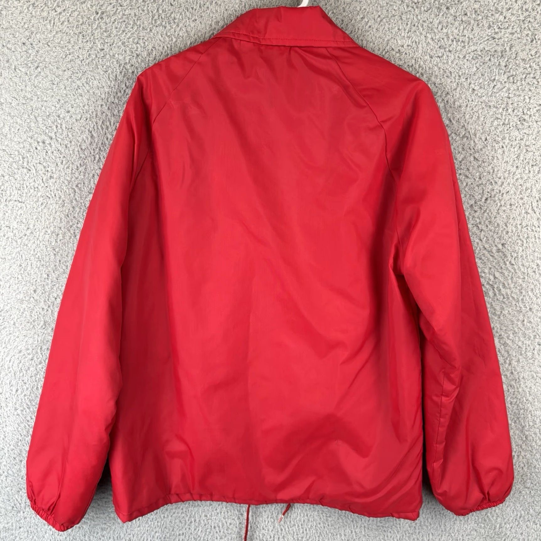 Champion VINTAGE Champion Coaches Jacket Mens S Red Nylon Bomber Snap 1980s Sherpa Lined USA Bandsmen 80s Theme—Mens Size US S / EU 44-46 / 1 - 7 Thumbnail