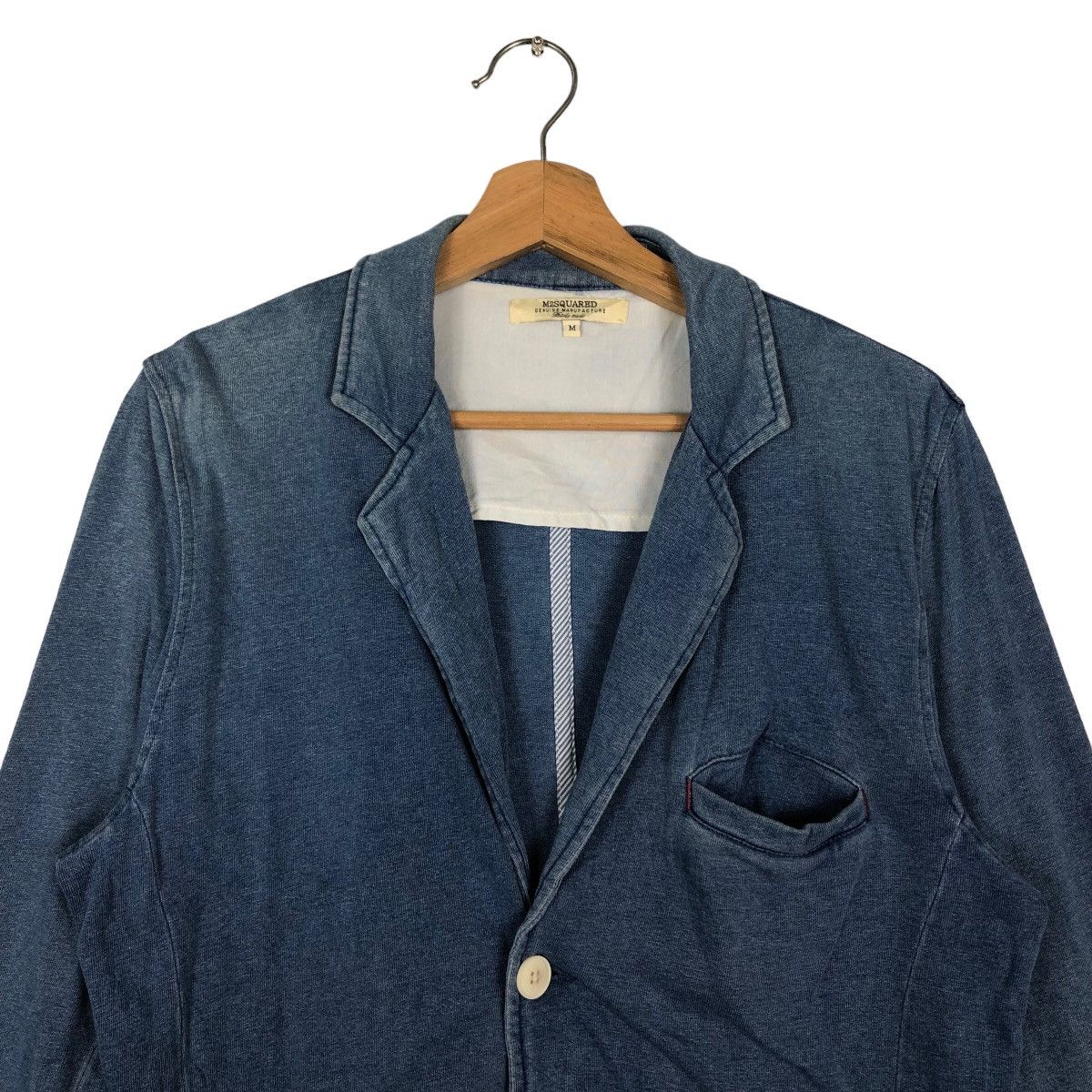 Japanese Brand 🔥Denim Light Cardigan Jacket M2Squared Ready Made Size US M / EU 48-50 / 2 - 2 Thumbnail
