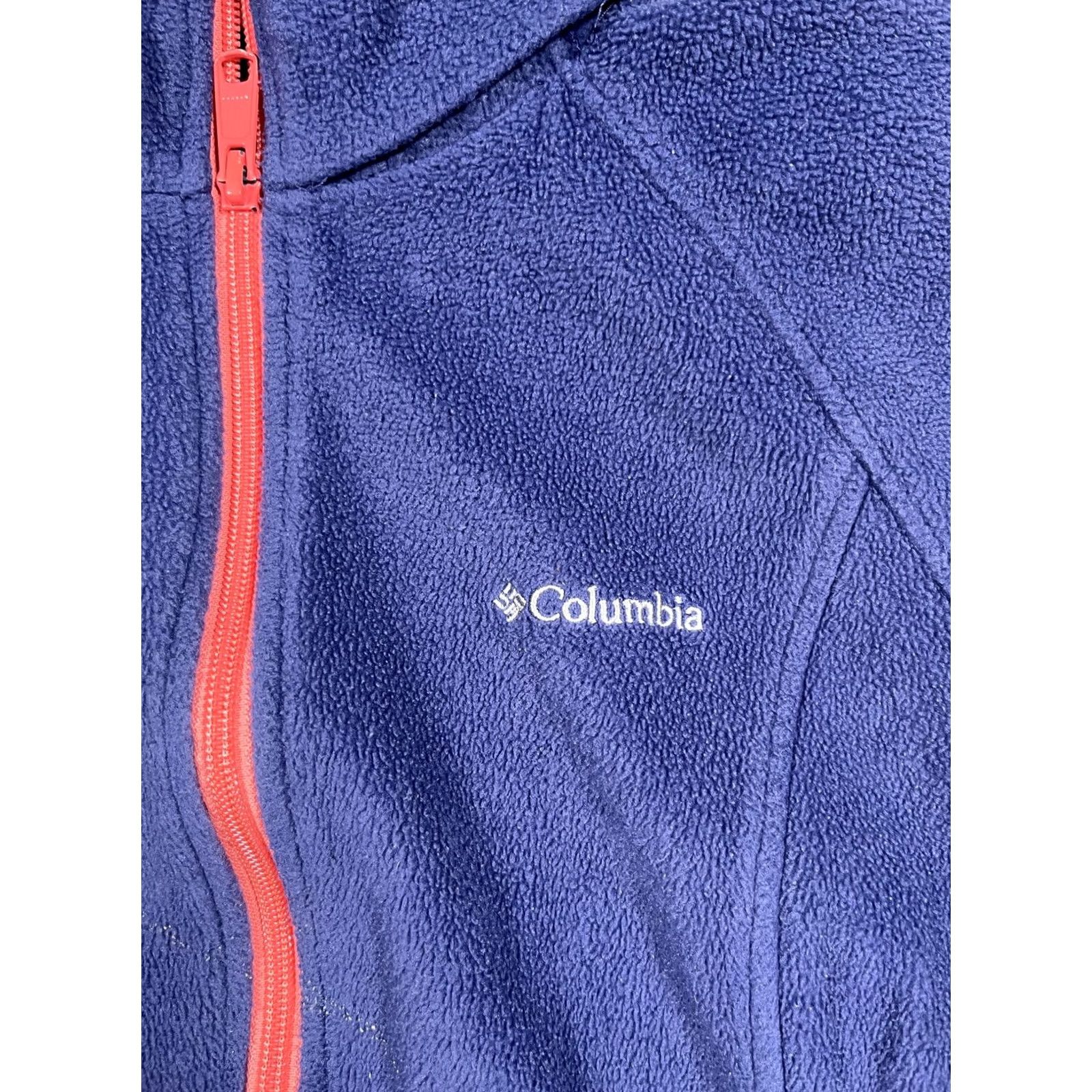 Vintage Columbia Jacket Womens Large Purple Full Zip Fleece Coral Trim Outdoor Hiking Size L / US 10 / IT 46 - 4 Thumbnail