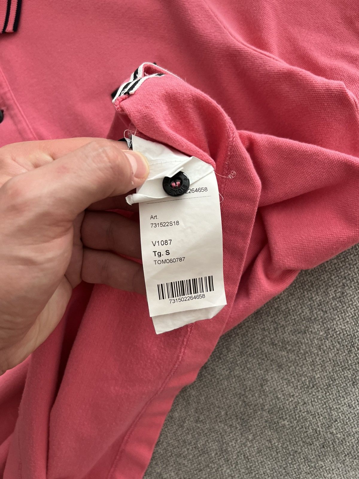 Stone Island Stone Island Pink Polo Shirt Size US S / EU 44-46 / 1 - 11 Thumbnail